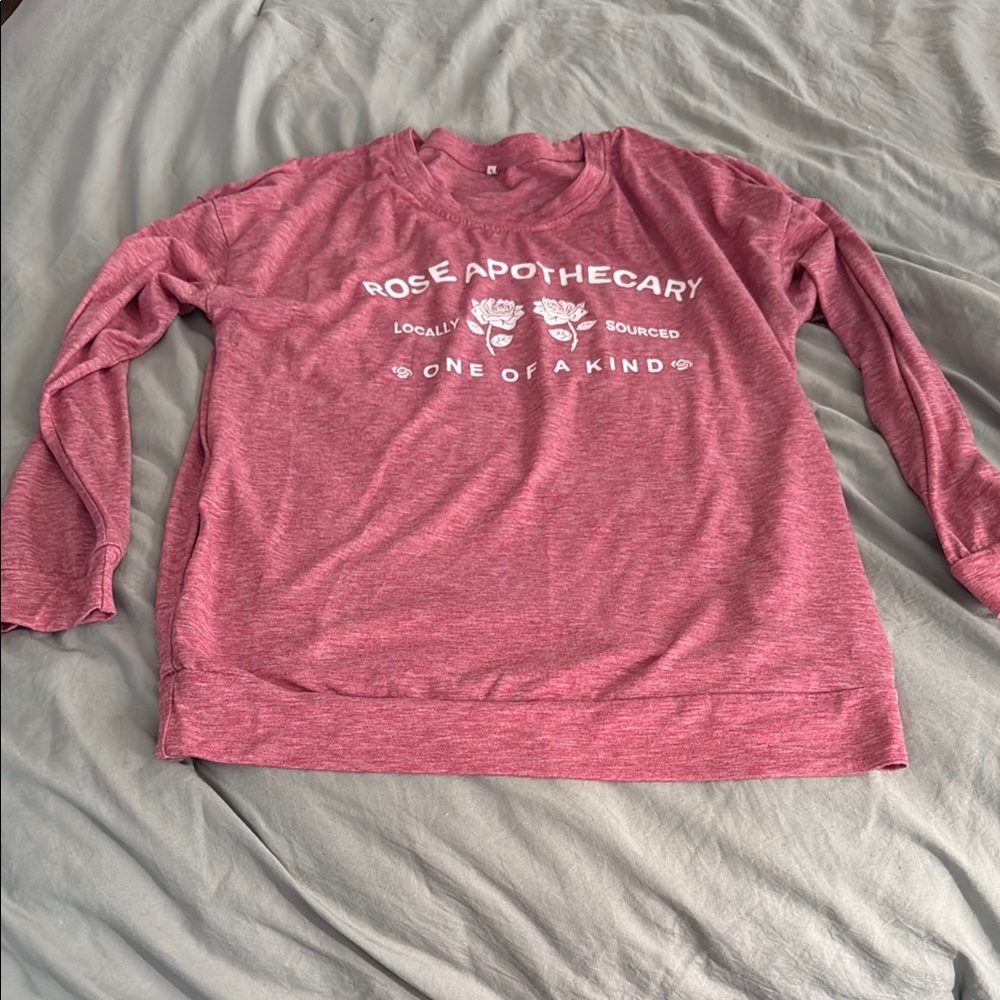 Pink Long Sleeve Tee with Casual Comfort